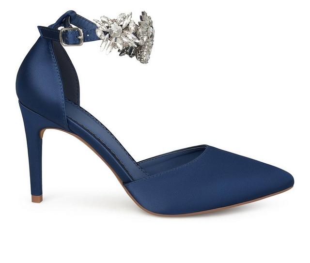 Women's Journee Collection Loxley Special Occasion Shoes in Navy color