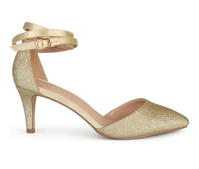 Women's Journee Collection Luela Special Occasion Shoes in Gold color