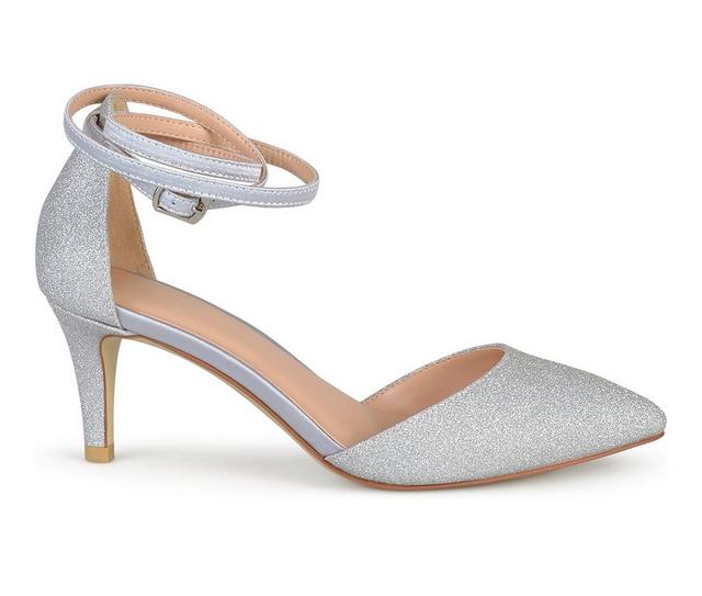 Women's Journee Collection Luela Special Occasion Shoes in Silver color