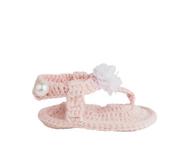 Girls' Baby Deer Infant Natalie Small Crib Shoes in Pink color