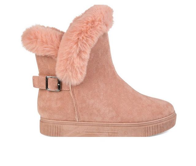 Women's Journee Collection Sibby Winter Boots in Pink color