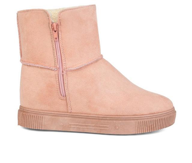 Women's Journee Collection Stelly Winter Boots in Pink color