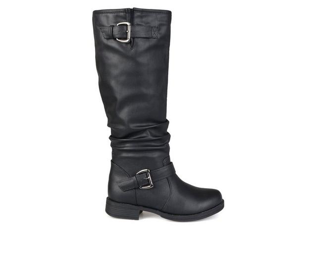 Women's Journee Collection Stormy Extra Wide Calf Knee High Boots in Black color