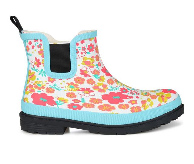 Women's Journee Collection Tekoa Waterproof Rain Boots in Blue color