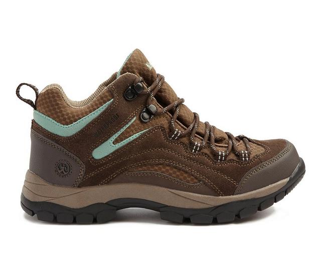 Women's Northside Pioneer Water Proof Hiking Boots in Brown/Sage color