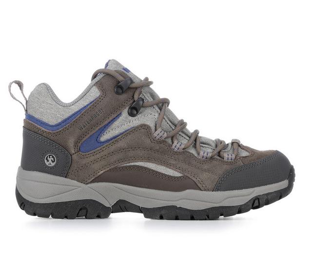 Women's Northside Pioneer Water Proof Hiking Boots in Stone/Blue color