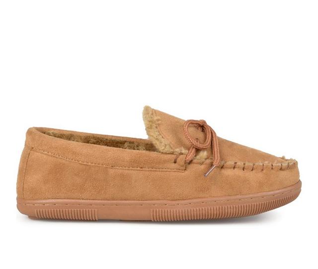 Vance Co. Men's 212M Moccasin Slippers in Hickory color