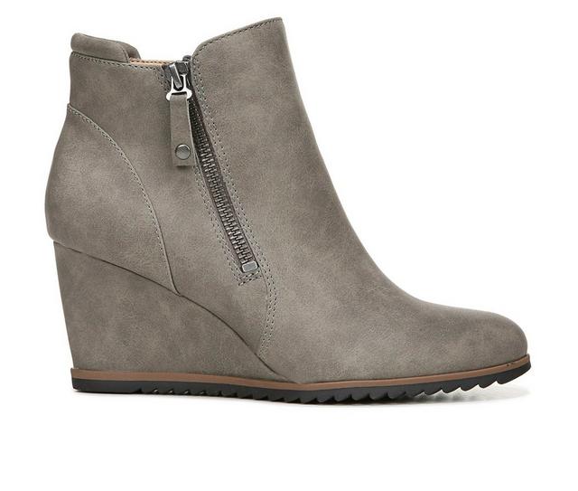 Women's Soul Naturalizer Haley Wedge Booties in Light Grey color