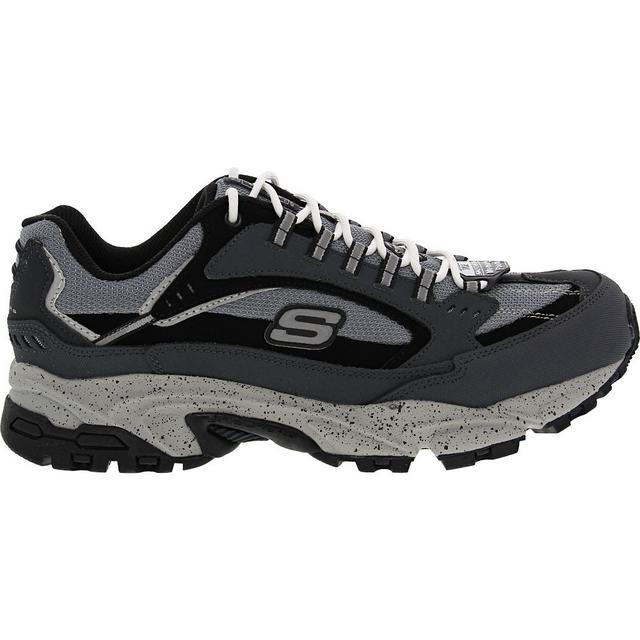 Men's Skechers Work 200033 Stamina Steel Toe Work Shoes in Navy color