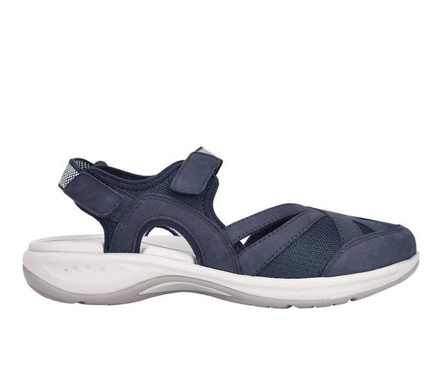 Women's Easy Spirit Splash Water-Ready Hiking Sandals in Navy/Mint color