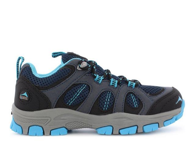 Kids' Pacific Mountain Toddler & Little Kid & Big Kid Crestone Hiking Shoes in Navy Blue color