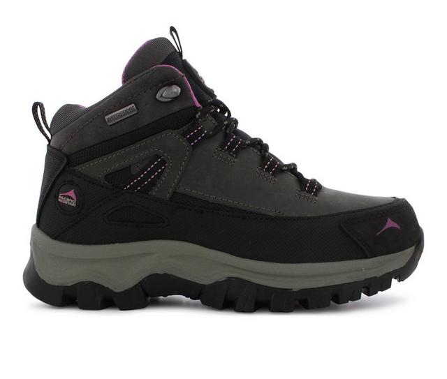 Kids' Pacific Mountain Toddler & Little Kid & Big Kid Kingston Boots in Charcoal/Purple color