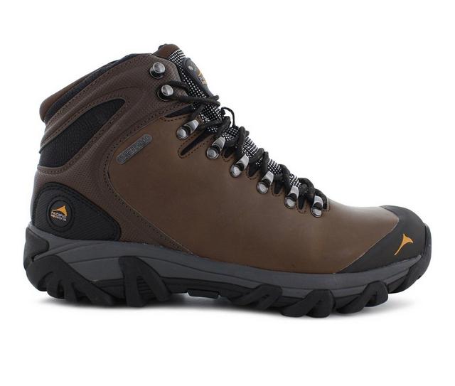 Men's Pacific Mountain Elbert Waterproof Hiking Boots in Chocolate color