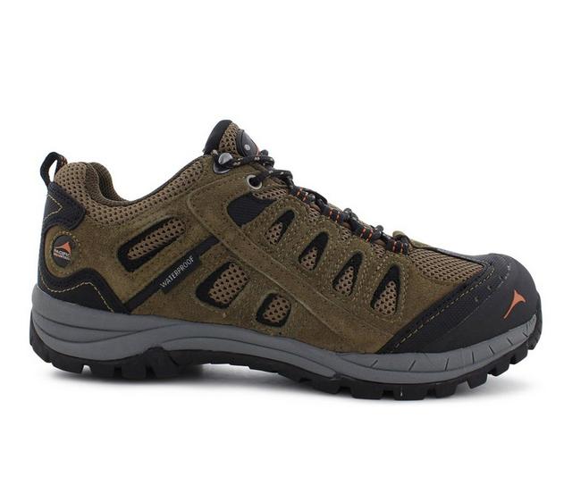 Men's Pacific Mountain Sanford Waterproof Hiking Shoes in Brown color