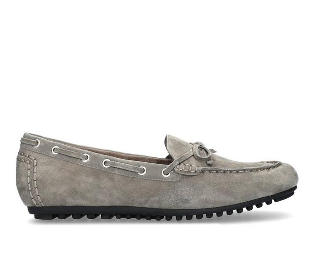 Women's Bella Vita Scout Mocassins in Grey Suede color