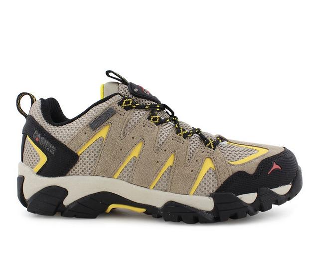 Women's Pacific Mountain Challenger Lo Waterproof Hiking Shoes in Khaki?Yellow color