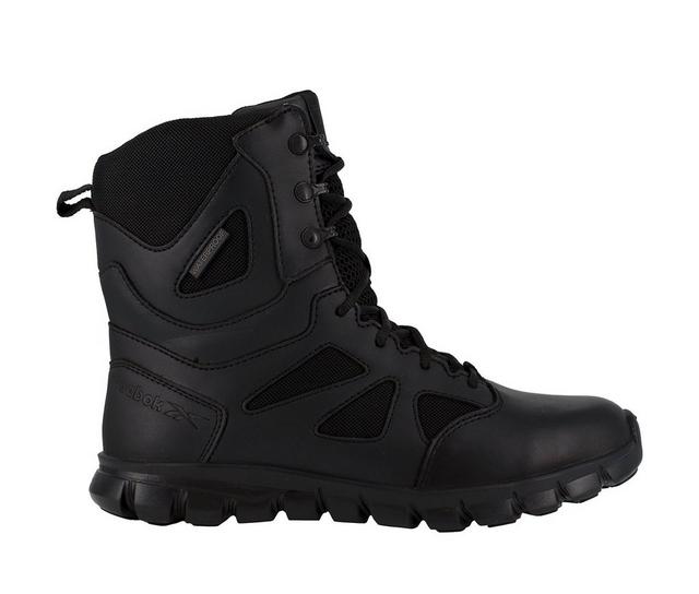 Men's REEBOK WORK Sublite Cushion Tactical RB8806 Work Boots in Black color