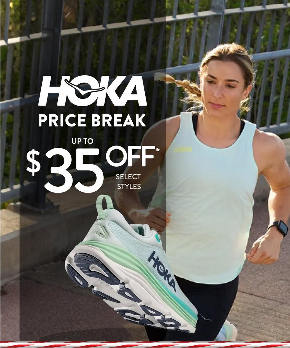 Save up to $35 off select Men's and Women's Hoka.
