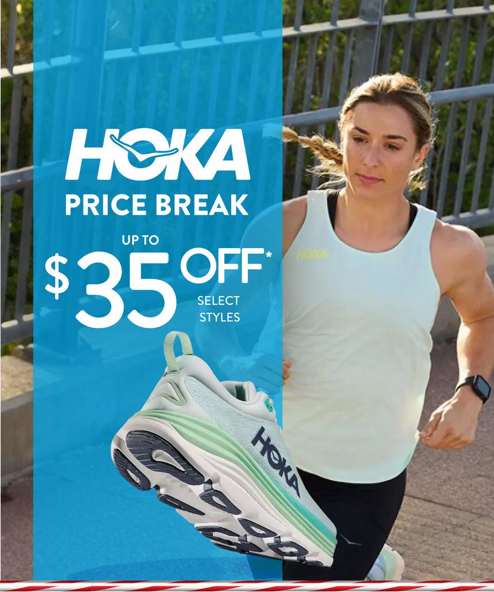 Save up to $35 off select Men's and Women's Hoka.