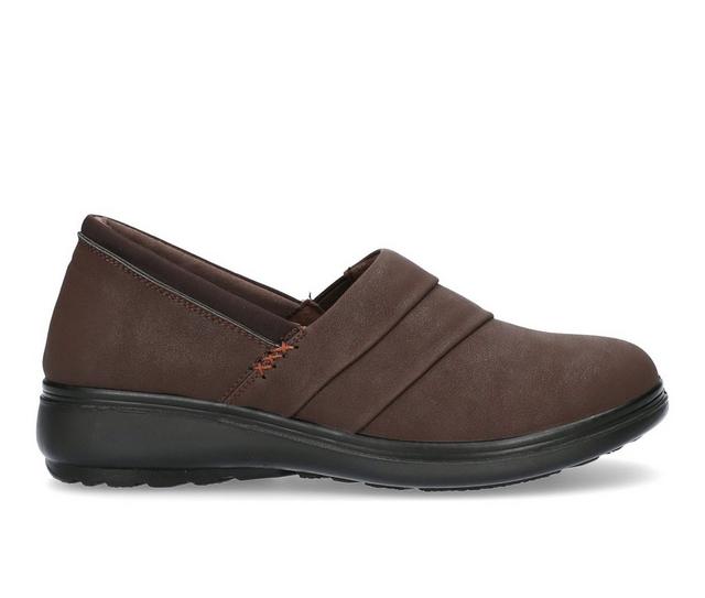 Women's Easy Street Maybell Clogs in Brown Matte color