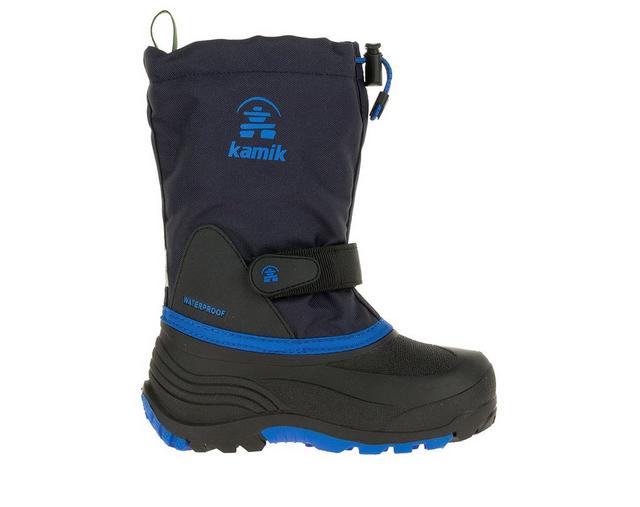Kids' Kamik Toddler & Little Kid Waterbug 5 Winter Boots in Navy Blue color