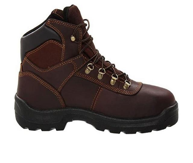Men's Irish Setter by Red Wing Ely 83608 Steel Toe Work Boots in Brown color