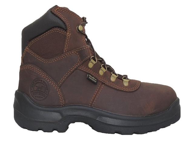 Men's Irish Setter by Red Wing Ely 83618 Steel Toe Work Boots in Brown color