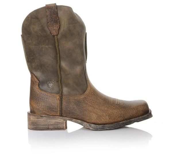 Men's Ariat Rambler Cowboy Boots in Brown Bomber color