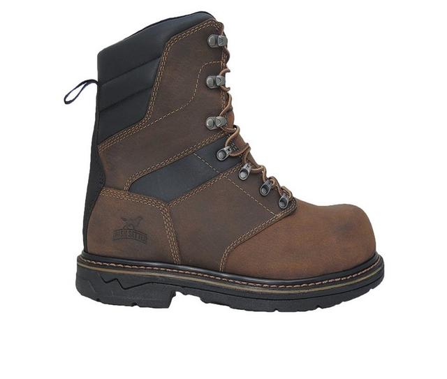 Men's Irish Setter by Red Wing Farmington KT 83860 Work Boots in Brown color