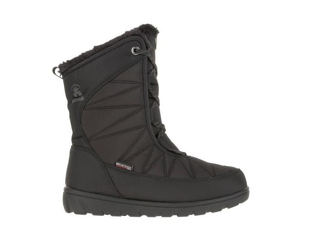 Women's Kamik Hannah Mid Winter Boots in Black Wide color