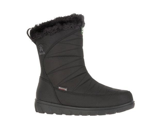 Women's Kamik Hannah Zip Winter Boots in Black color