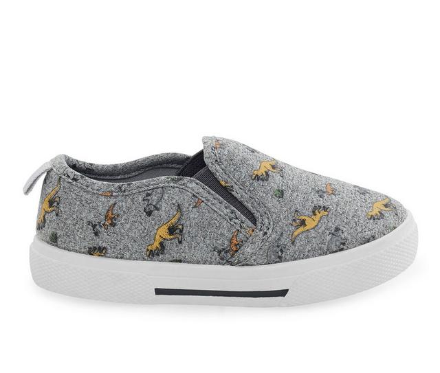 Boys' Carters Toddler & Little Kid Damon Sneakers in Grey/Yellow color