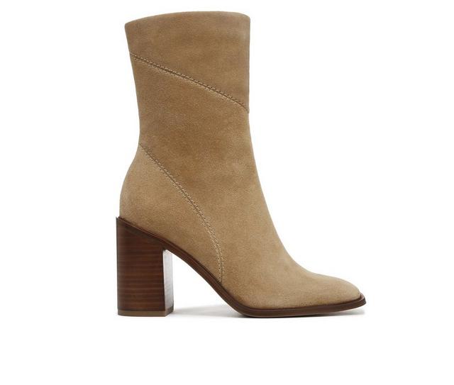 Women's Franco Sarto Stevie Mid Boots in Cookie Suede color