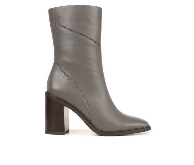Women's Franco Sarto Stevie Mid Boots in Grey Leather color