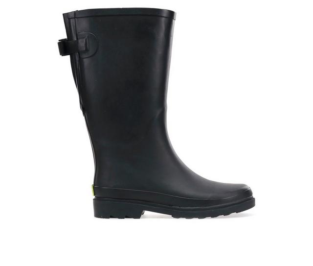 Women's Western Chief Solid Vari Fit Rain Boots in Black color