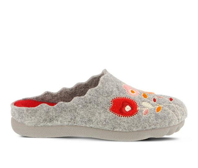 Women's Flexus Wildflower Mules in Grey color