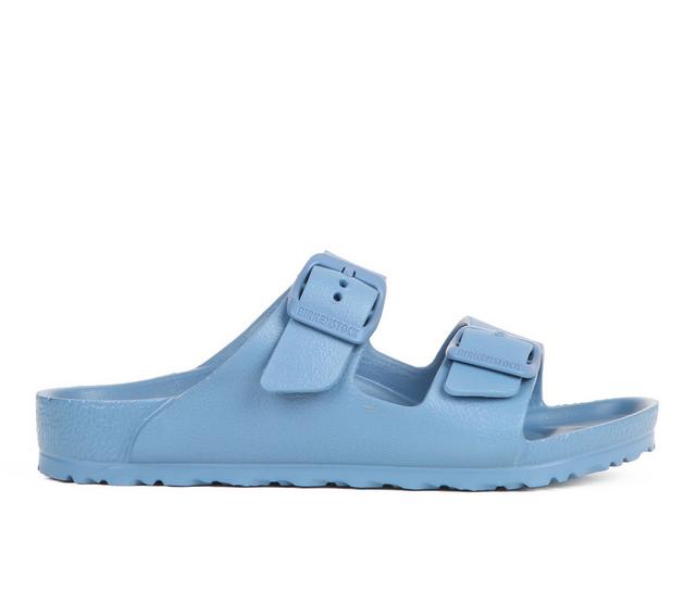 Kids' Birkenstock Little Kid Arizona Essentials Footbed Sandals in Elemental Blue color