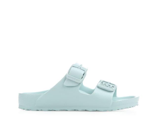 Kids' Birkenstock Little Kid Arizona Essentials Footbed Sandals in Surf Green color