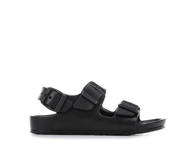 Kids' Birkenstock Toddler & Little Kid Milano Footbed Sandals in Black color