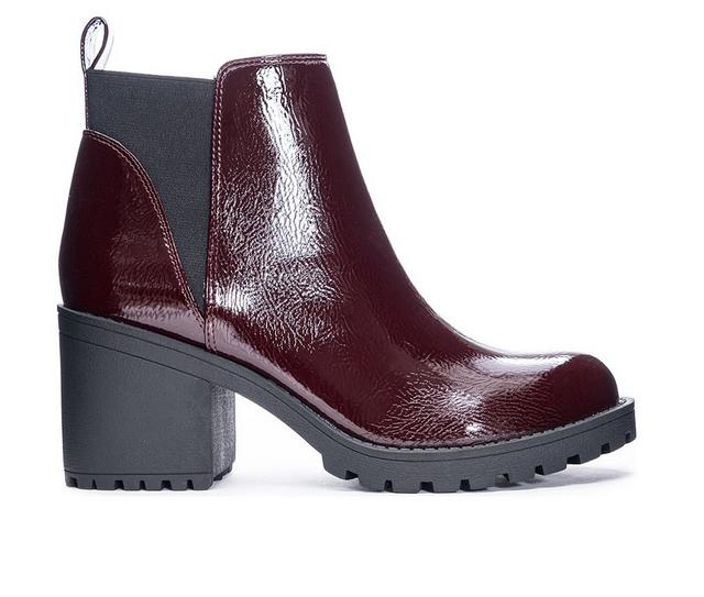Women's Dirty Laundry Lido Lugged Chelsea Boots in Oxblood color