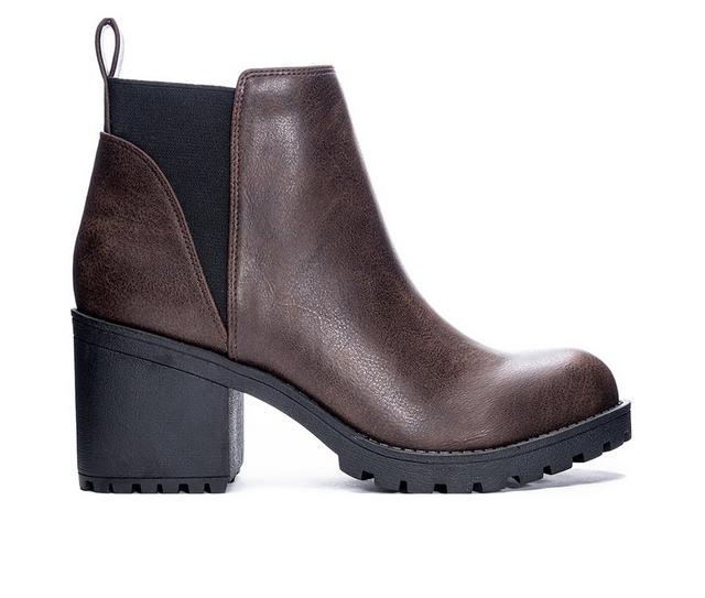 Women's Dirty Laundry Lido Lugged Chelsea Boots in Coffee color