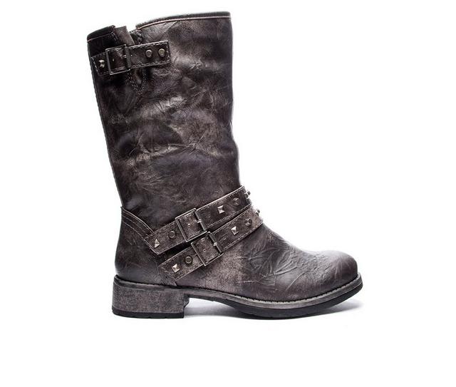 Women's Dirty Laundry Talia Moto Boots in Black color