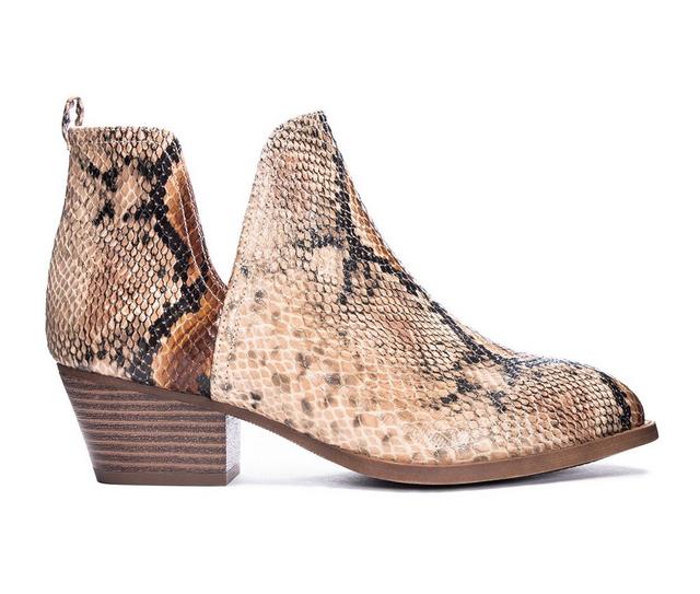 Women's CL By Laundry Cherish Booties in Natural Snake color