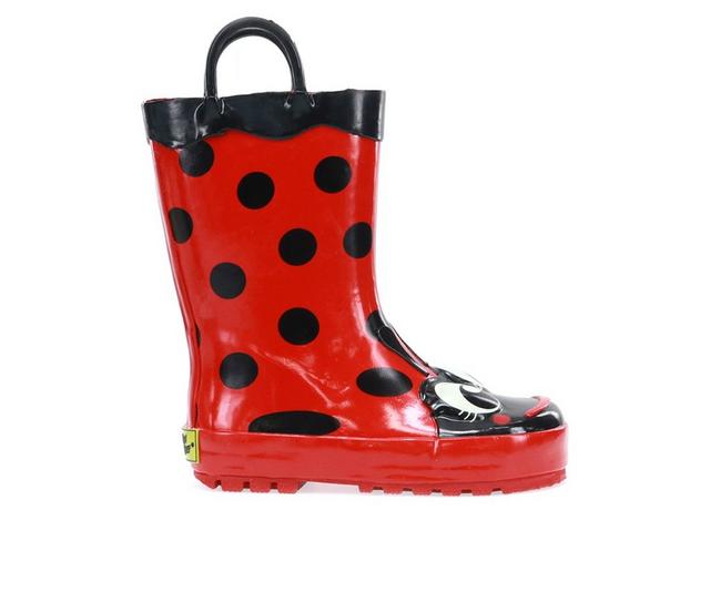Girls' Western Chief Little Kid & Big Kid Ladybug Rain Boots in Red color