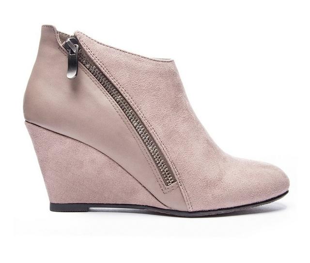 Women's CL By Laundry Viola Wedge Booties in Taupe color