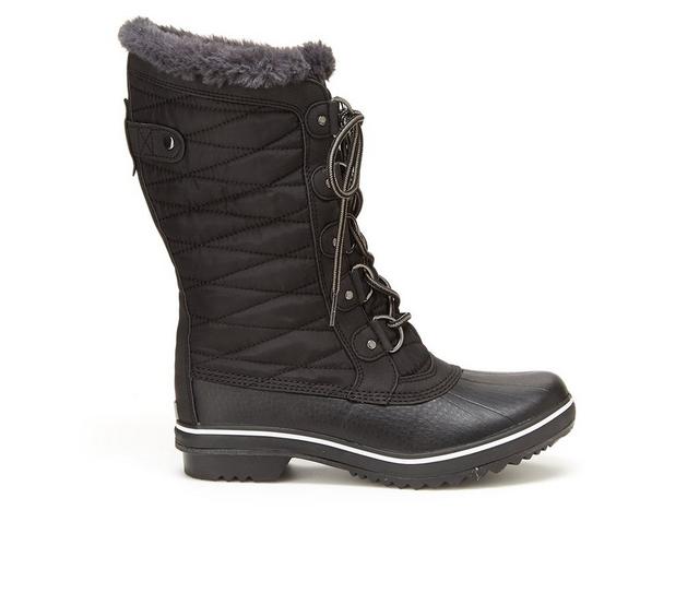 Women's JBU Chilly Winter Boots in Black color