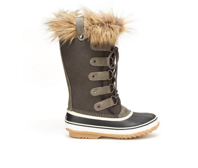 Women's JBU Ella Winter Boots in Dark Grey color