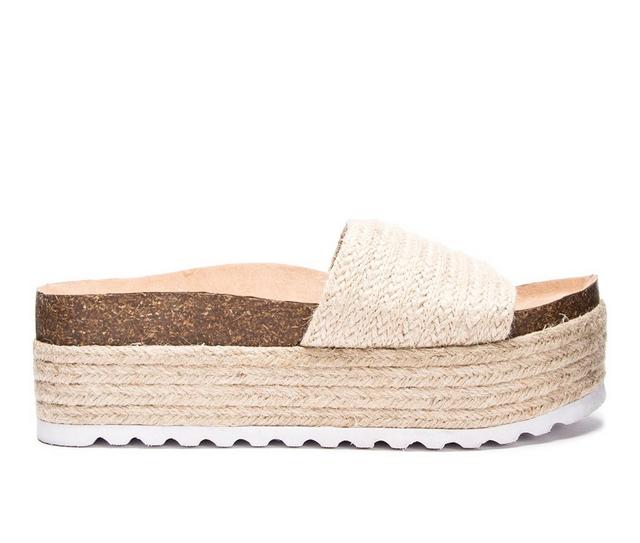 Women's Dirty Laundry Palm Desert Jute Platform Sandals in Natural color
