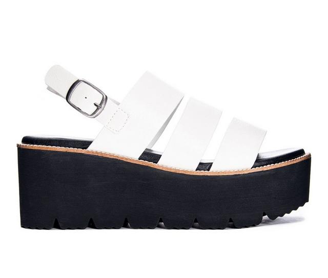 Women's Dirty Laundry Pendulum Flatform Sandals in Off White color