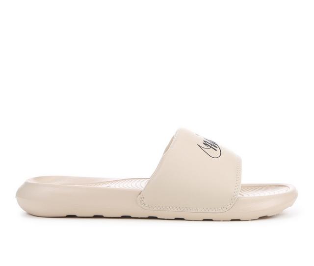 Women's Nike Victori One Sport Slides in Sanddrift color